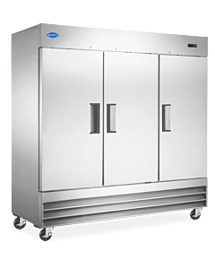 Zanduco 81" 3-Doors Reach-In Stainless Steel Refrigerator with 2040L Capacity - 110V, 3/4 HP