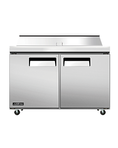 Juneau 48" Refrigerated Prep Table with Two Door, 6.7 cu.ft. - 115V, 510W