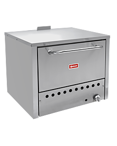 Omcan 31.5" Single Chamber Countertop Pizza Oven, Natural Gas - 32,000 BTU