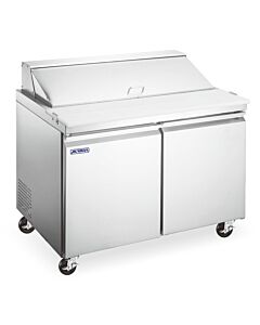 Aurora 36" Refrigerated Mega Prep Table with 2-Doors and 258LCapacity - 120V, 420W