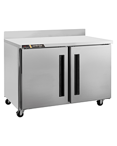 Centerline CLUC-48F-SD-WTLR 48" Two Solid Door Undercounter Freezer with Worktop - Left/Right Hinge