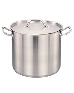 Omcan 40 QT/38 L Stock Pot with Cover