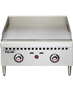 Vulcan VCRG24-T - 24" Snap-Action Thermostatic Gas Griddle Natural Gas - 50,000 BTU