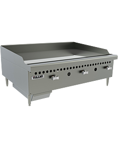 Vulcan VCRG36-M - 36" Manual Gas Griddle Natural Gas - 75,000 BTU
