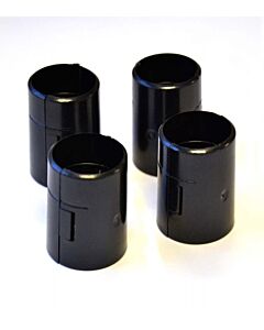 Zanduco Black ABS Sleeve For Chrome and Epoxy Shelf - 4/pack