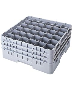Cambro 36 CompartmentGlass Washing Camrack, Full Size - 5-1/4" 36S434151