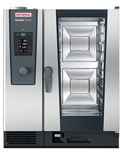 Rational CD2ERRA.0000252 iCombi Classic Single 10-Half Size Electric Combi Oven with Manual Controls - 208/240V, 3 Phase