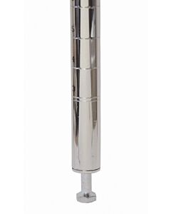 Zanduco Heavy-Duty Commercial Chrome Post with Leveler