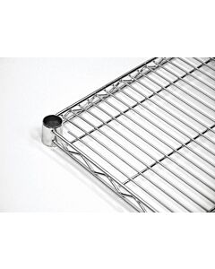 Zanduco 14" Width Heavy Duty Commercial Chrome Shelf