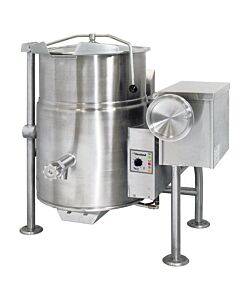 Cleveland KGL25T Floor Type Tilting 2/3 Steam Jacketed Gas Fired Kettle 25 Gallon/ 100 Liters - 90,000 BTU