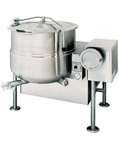 Cleveland KGL80T Floor Type Tilting 2/3 Steam Jacketed Gas Fired Kettle 80 Gallon/ 300 Liters - 190,000 BTU
