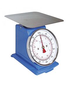 Omcan Dial Spring Scale with 32 lbs. Capacity and Stainless Steel Flat Plate