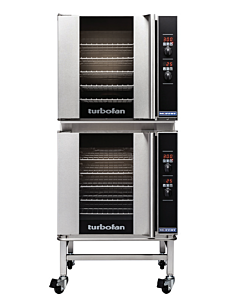 Turbofan E32D5/2C Double Deck Full Size Digital Electric Convection Oven with Stainless Steel Stand