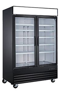 EFI F2-49GDVCX - 49" Double Glass Door Display Freezer - 45 CU. FT.