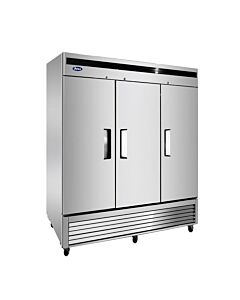 Atosa MBF8504GR 82" Bottom Mount Solid Three Door Reach-In Freezer