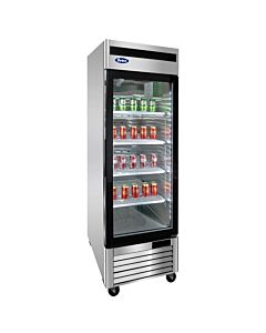 Atosa MCF8701GR 27" Bottom Mount Single Glass Door Reach In Merchandiser Freezer