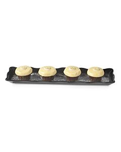 GET ML-112-BK Bake & Brew™ 19" x 5.25" Display Tray, 1" Deep - 12/case