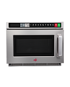 EFI MW-171800208 17L Heavy-Duty Stainless Steel Microwave - 1800W, 230V