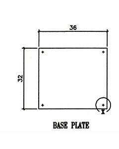 Zanduco 36" x 32" Hanging / Mounting Sneeze Guard