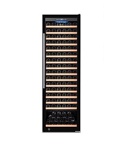 Vinovero 27" Single Zone Wine Cooler Full Glass Door - 192 Bottle, Black