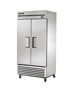 True T-35F-HC 40" Two Section Solid Door Reach in Freezer - 35 cu. ft.