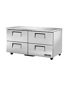 True TUC-60D-4-HC 60" Undercounter Refrigerator with Four Drawers
