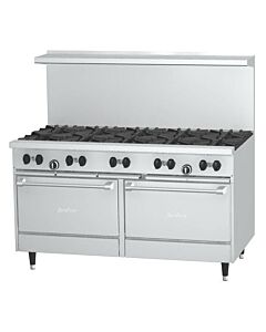 Garland X60-10RR Sunfire™ X Series 60" Gas Restaurant Range with 10 Burners and 2 Ovens - 366,000 BTU